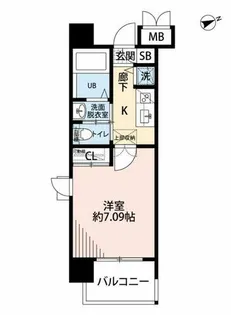 サヴォイザ・ブルネット【6階】の間取り