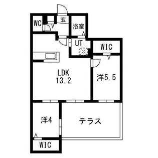 ブランシャールAS北16条S【1階】の間取り