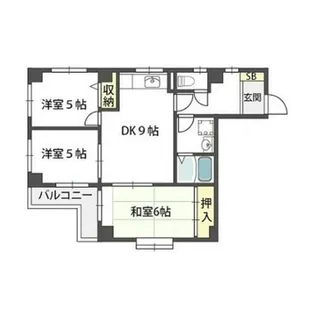 パル21武庫川【3階】の間取り