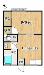 むつき荘【202号室】の間取り
