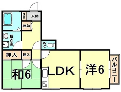 コンフォート出屋敷【2階】の間取り