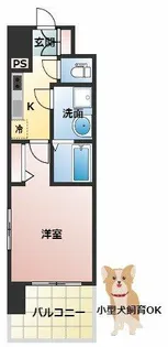 レジュールアッシュ桜宮リバーコート【6階】の間取り