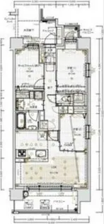 エスリード箕面船場阪大前【3階】の間取り
