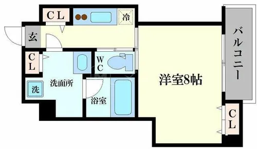 ブラン花園町【5階】の間取り