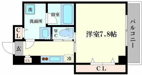 ブラン花園町【2階】の間取り