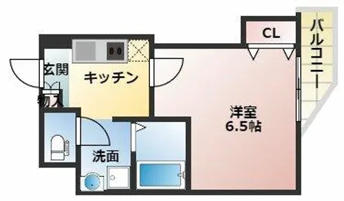 みおつくし滝井【6階】の間取り