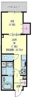 クリエオーレ元浜町【1階】の間取り