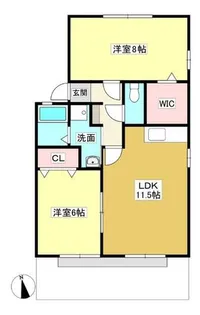 ソシア拾石【1階】の間取り