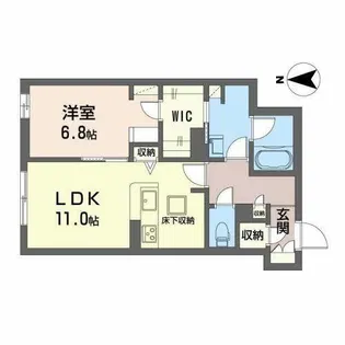 INFINI【0105号室】の間取り