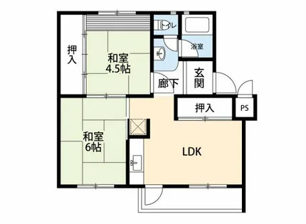 公社賃貸SMALIO 茨木郡山【6-305号室】の間取り