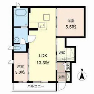 グラヴィスII【1階】の間取り