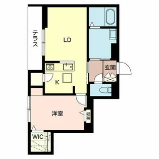 シャーメゾン アリビオ【0106号室】の間取り