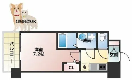 PHOENIX新大阪【10階】の間取り