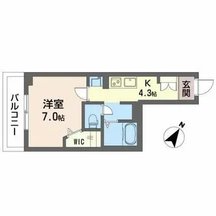 椛コート【0202号室】の間取り