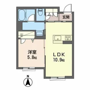 アンビシア【1階】の間取り