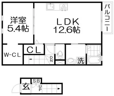 セラフィーメゾン東香里園【2階】の間取り