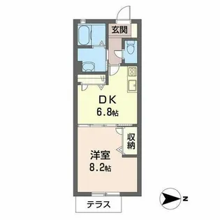カーサ AN(アン)【0105号室】の間取り