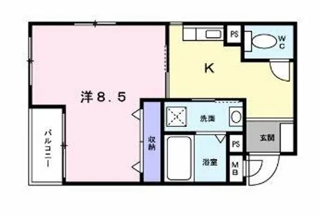 ブリックメゾン金剛【2階】の間取り