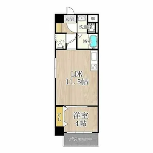 セントアミール南久宝寺【8階】の間取り