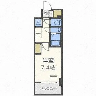 エスリード松屋町SOUTH【3階】の間取り