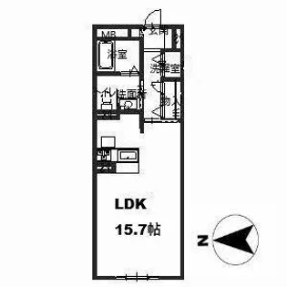 シャーメゾン サワ・ヴィラージュ【0105号室】の間取り
