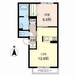 アンデレ八木【0202号室】の間取り