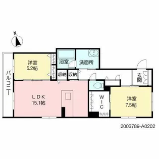 ネクステージ本町【A0202号室】の間取り