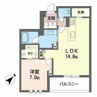 BloomStage白金【A0304号室】の間取り