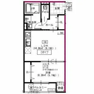 ACT布施【3階】の間取り