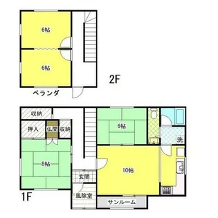 北海道紋別郡遠軽町丸瀬布新町【一戸建】の間取り