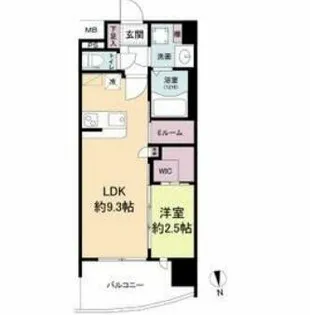 セレニテ難波グランデノール【5階】の間取り