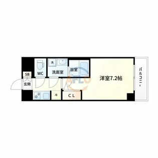 S-RESIDENCE大和田aline【14階】の間取り