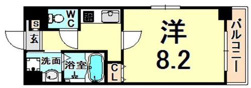 アトール尼崎【3階】の間取り