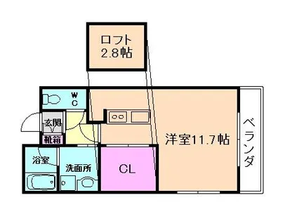 casa de viola【2階】の間取り