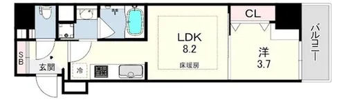 アーバネックス塚口【2階】の間取り