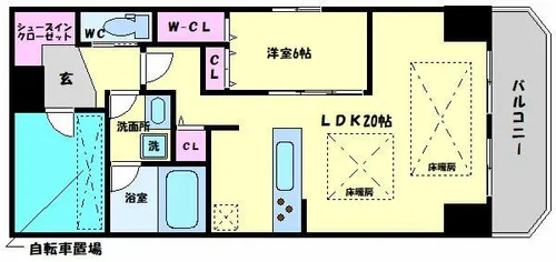 BANIX北堀江【11階】の間取り