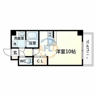 CITY SPIRE上新庄【8階】の間取り