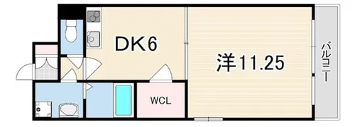 グレース門戸荘2【4階】の間取り