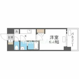 プレサンス堺筋本町エグゼブラン【8階】の間取り