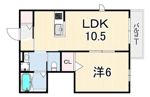 カーサビアンカ【1階】の間取り
