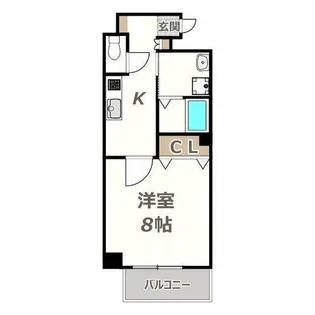 Rainbow Court阿倍野(レインボーコート阿倍野)【3階】の間取り