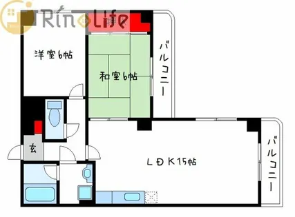 レジデンスOGAWA【2階】の間取り