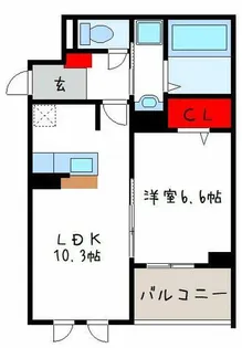 パイン山城【204号室】の間取り