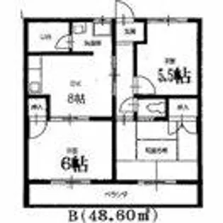 コーポウィズワルツ【A202号室】の間取り