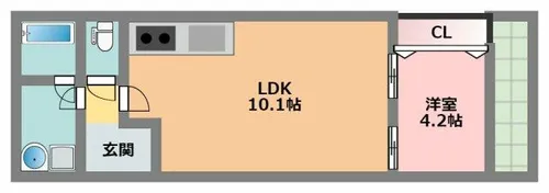 ウィングス垂水【2階】の間取り