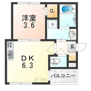oeillet【2階】の間取り