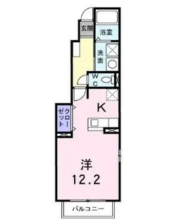 パルティール妙法寺Ⅱ【1階】の間取り