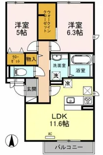 ファミールA棟【1階】の間取り