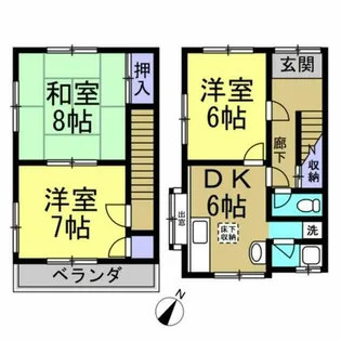 愛知県東海市富木島町前田面【一戸建】の間取り