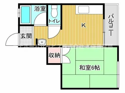 第二大朋マンション【302号室】の間取り
